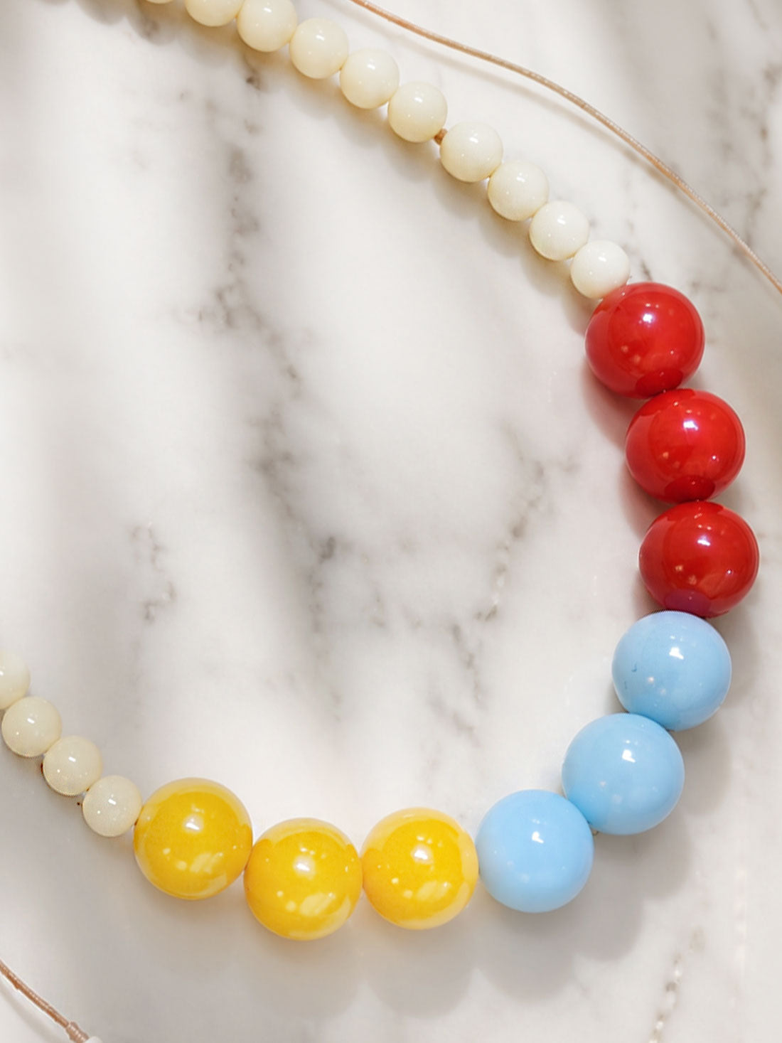 Collar de Bolas Multicolor para Mujer