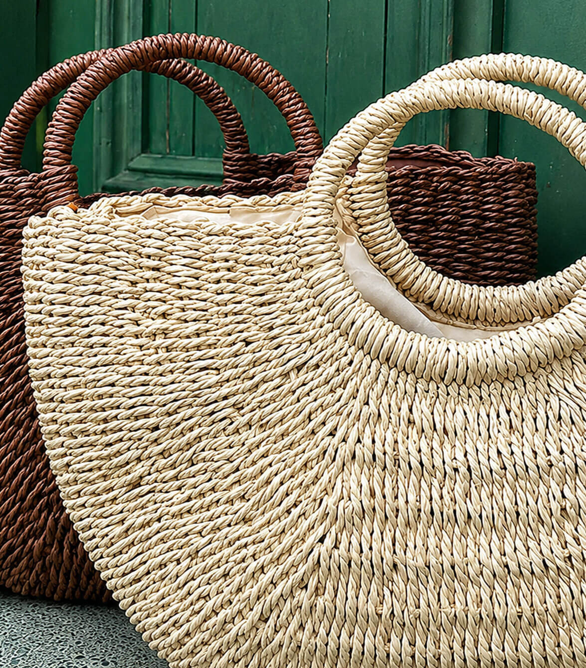 Bolso Iraca Media Luna Grande