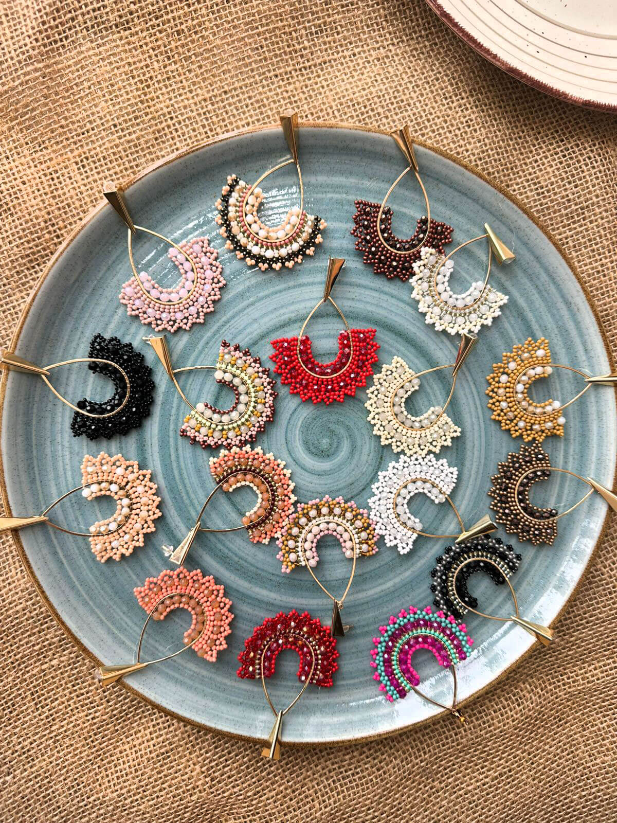 Aretes Gota en Mostacilla
