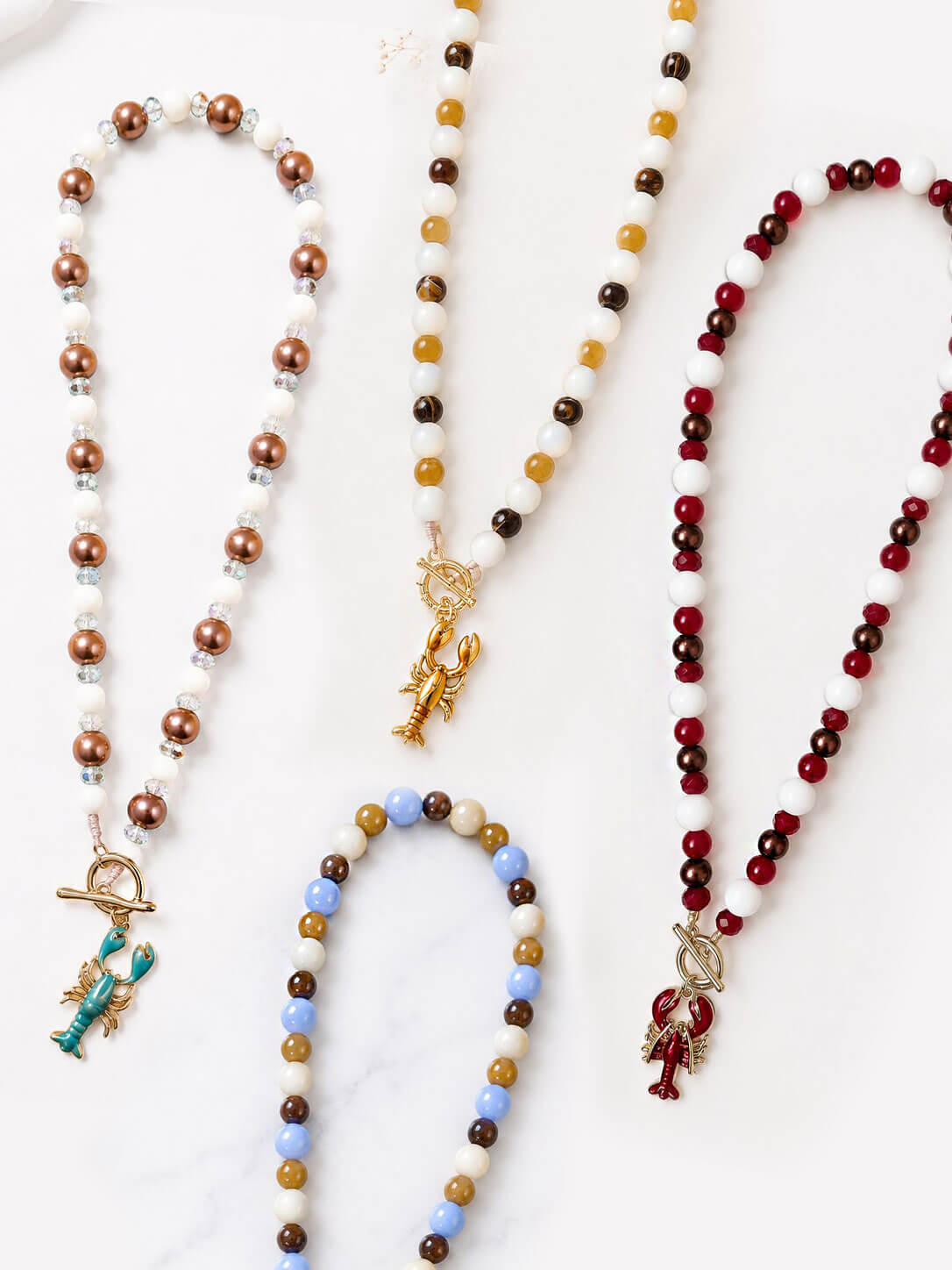 Collar de Perlas con Dije Langosta